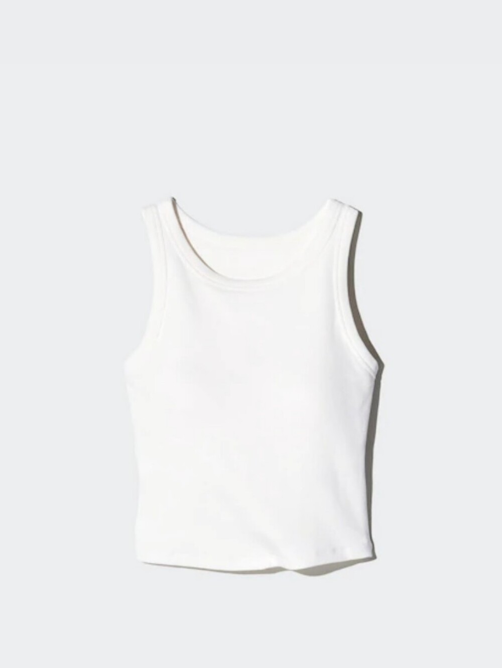 Uniqlo Ribbed Cropped Bra Top Ribbed Cropped Bra Top XS 00 White